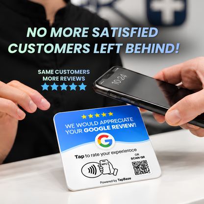 Instant Customer Review NFC Tap Card
