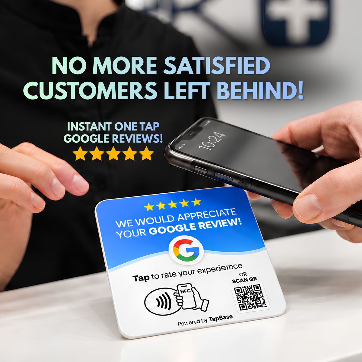Instant Google Review Tap NFC Card
