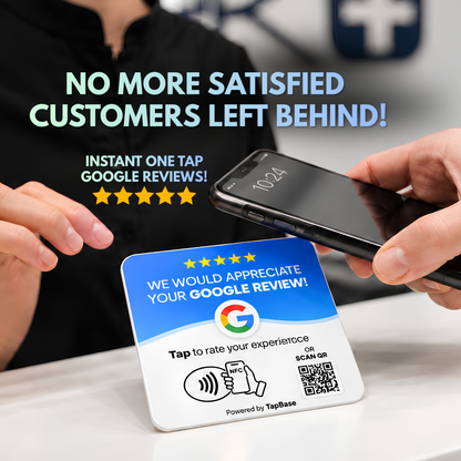Instant Google Review Tap NFC Card