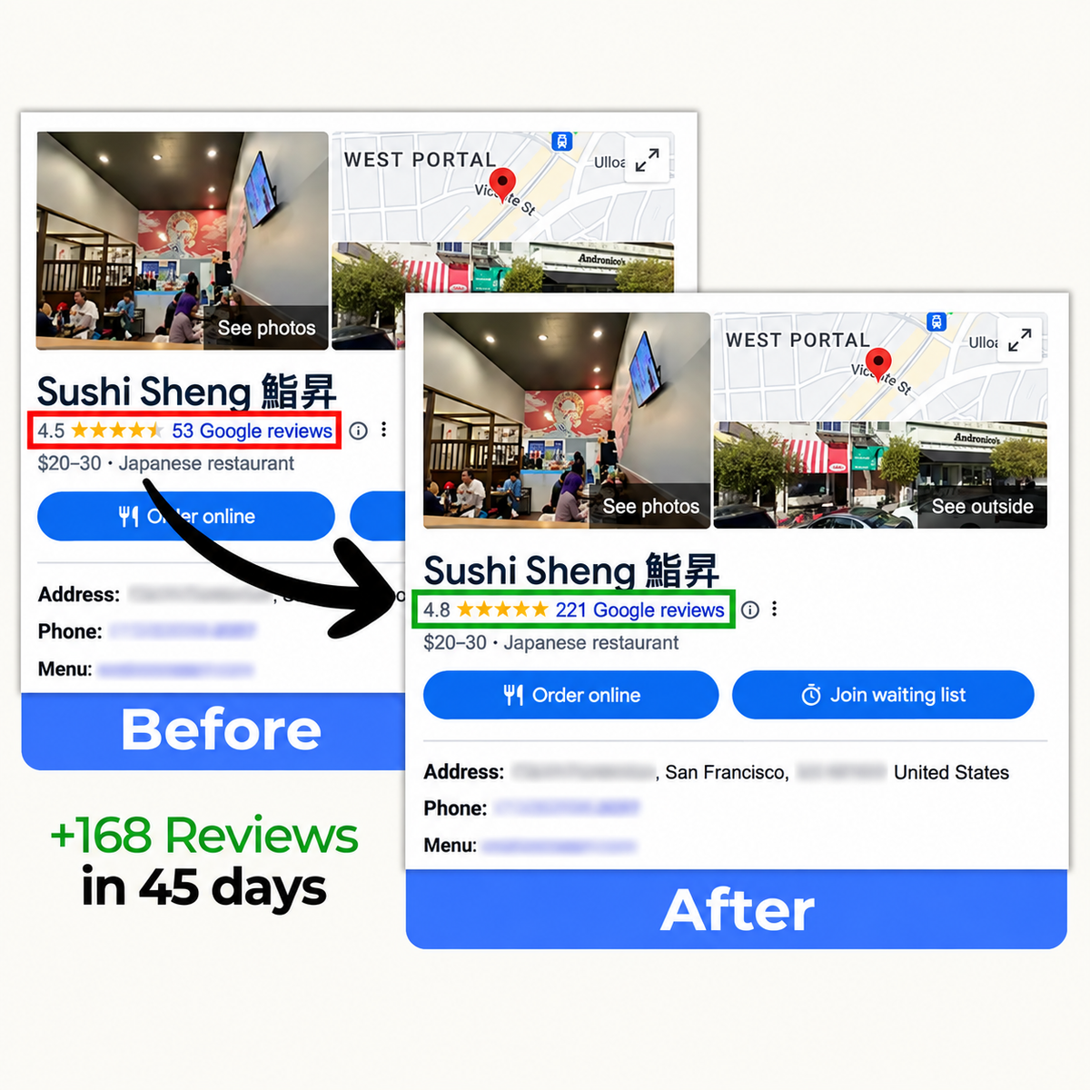 Instant Google Review Tap NFC Card