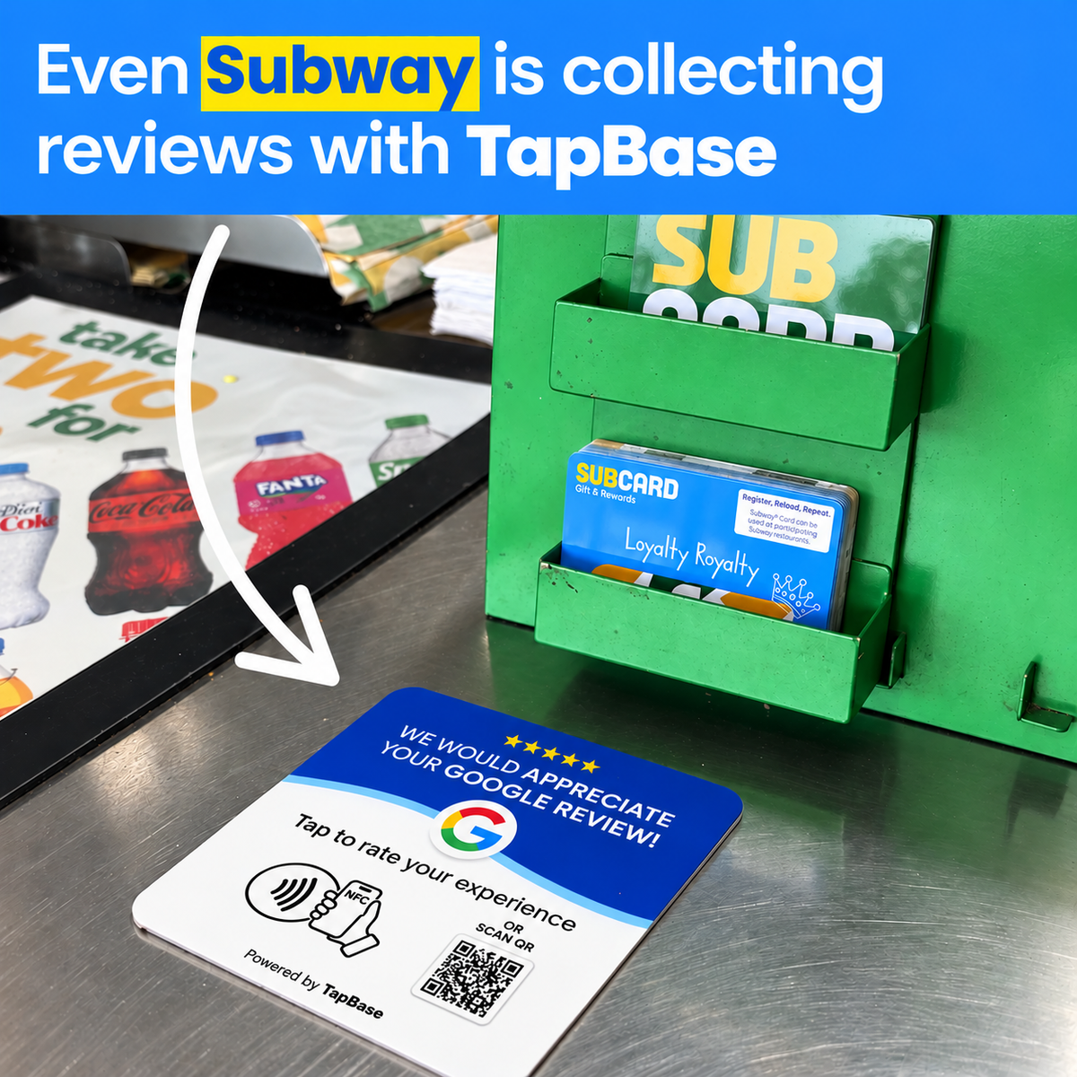 Instant Customer Review NFC Tap Card